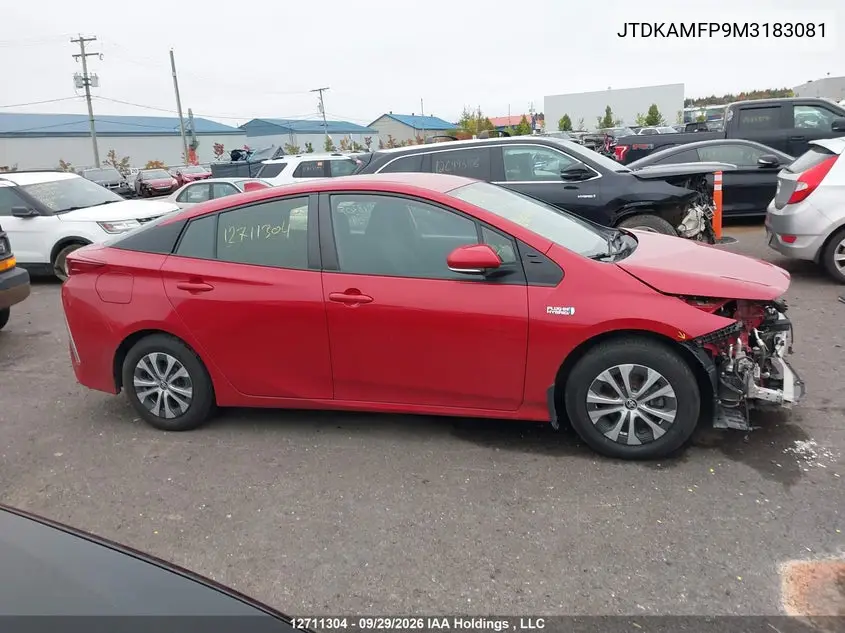 2021 TOYOTA PRIUS VIN JTDKAMFP9M3183081 — фото 13