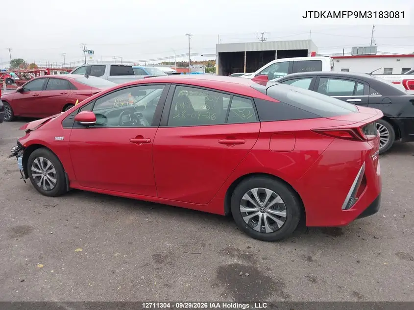 2021 TOYOTA PRIUS VIN JTDKAMFP9M3183081 — фото 14