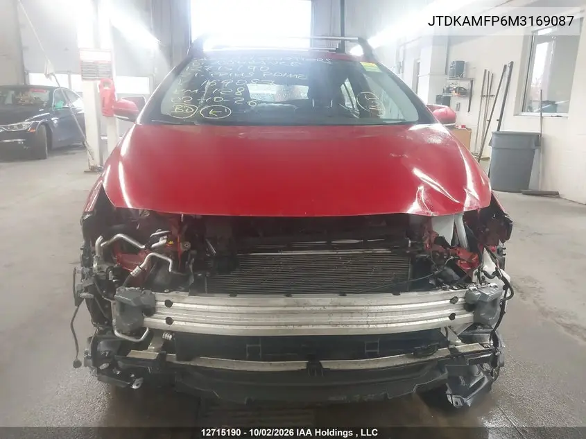 2021 TOYOTA PRIUS VIN JTDKAMFP6M3169087 — фото 13