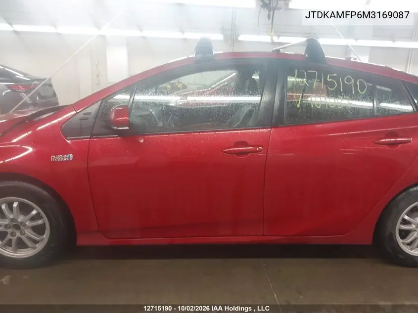 2021 TOYOTA PRIUS VIN JTDKAMFP6M3169087 — фото 15
