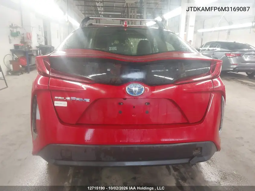 2021 TOYOTA PRIUS VIN JTDKAMFP6M3169087 — фото 17