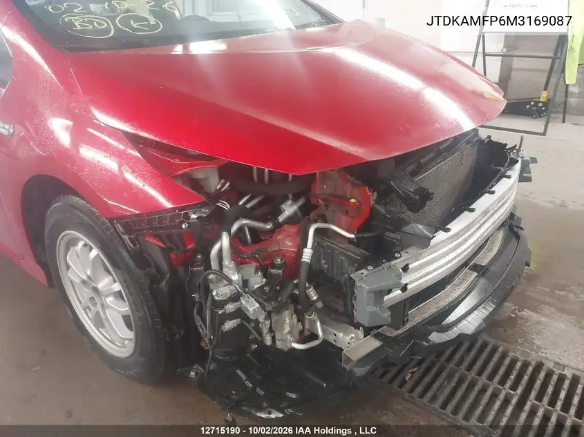2021 TOYOTA PRIUS VIN JTDKAMFP6M3169087 — фото 21