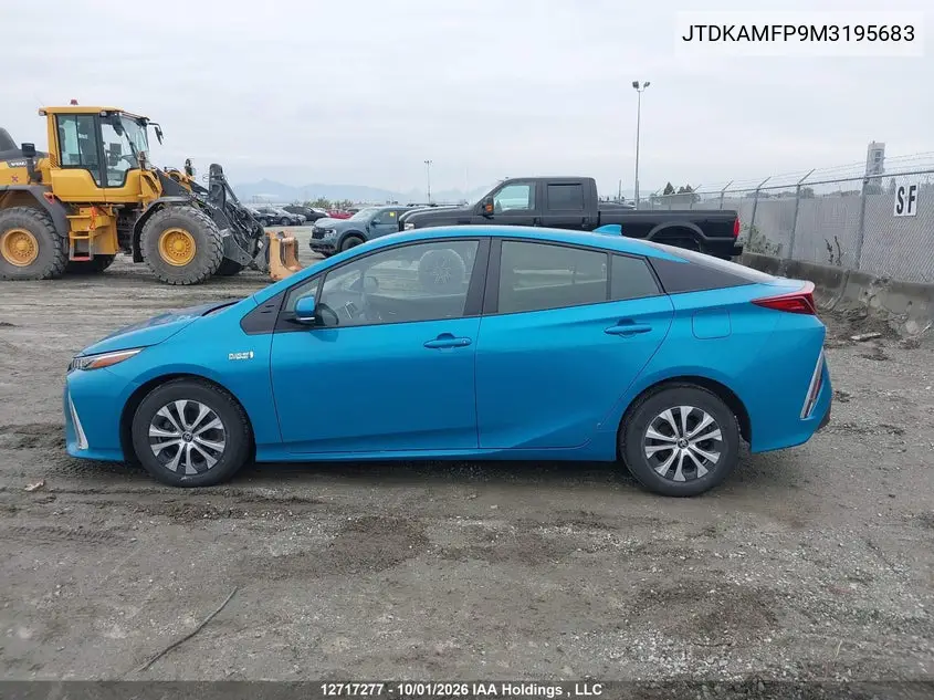 2021 TOYOTA PRIUS VIN JTDKAMFP9M3195683 — фото 14