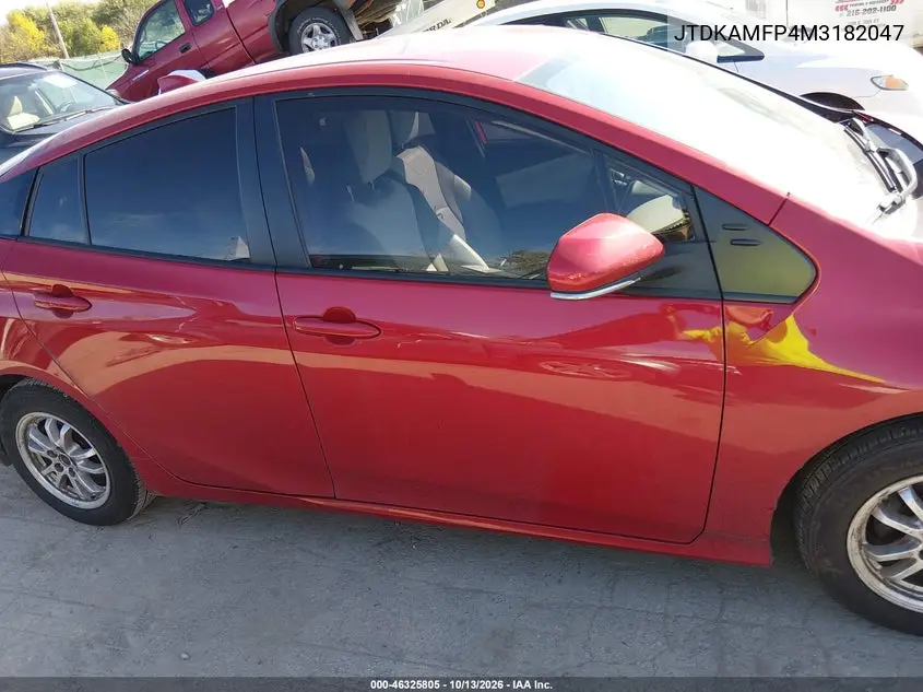 2021 TOYOTA PRIUS VIN JTDKAMFP4M3182047 — фото 14