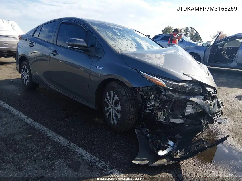 TOYOTA PRIUS 2021, VIN JTDKAMFP7M3168269