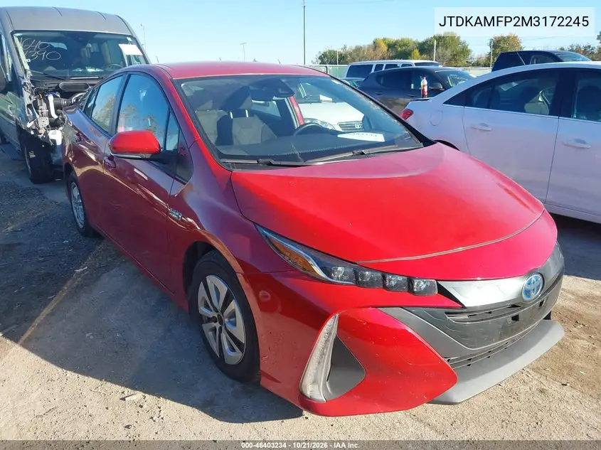 TOYOTA PRIUS 2021, VIN JTDKAMFP2M3172245