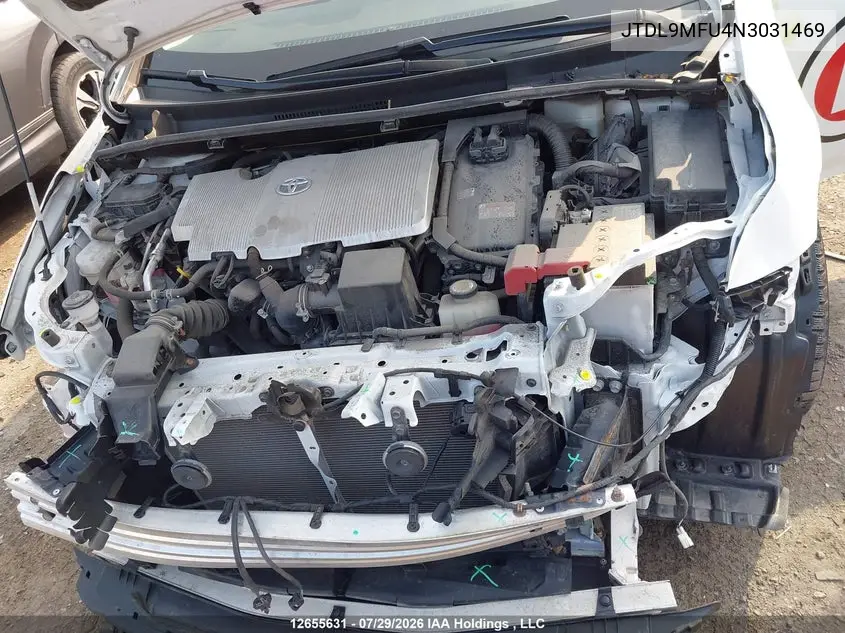 2022 TOYOTA PRIUS VIN JTDL9MFU4N3031469 — фото 10