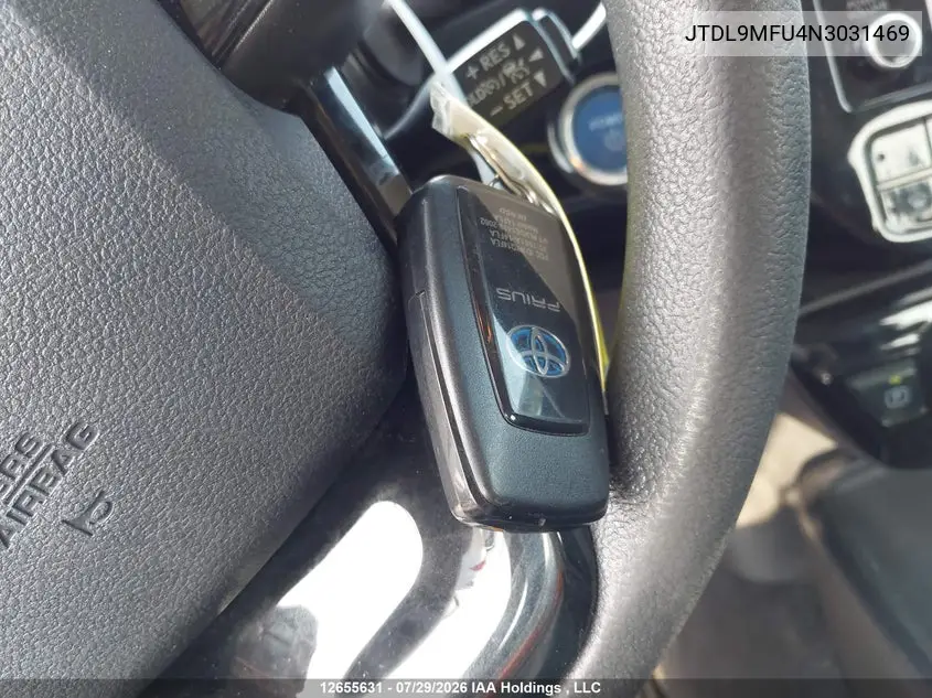 2022 TOYOTA PRIUS VIN JTDL9MFU4N3031469 — фото 11