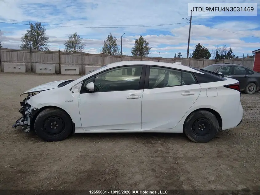 2022 TOYOTA PRIUS VIN JTDL9MFU4N3031469 — фото 15