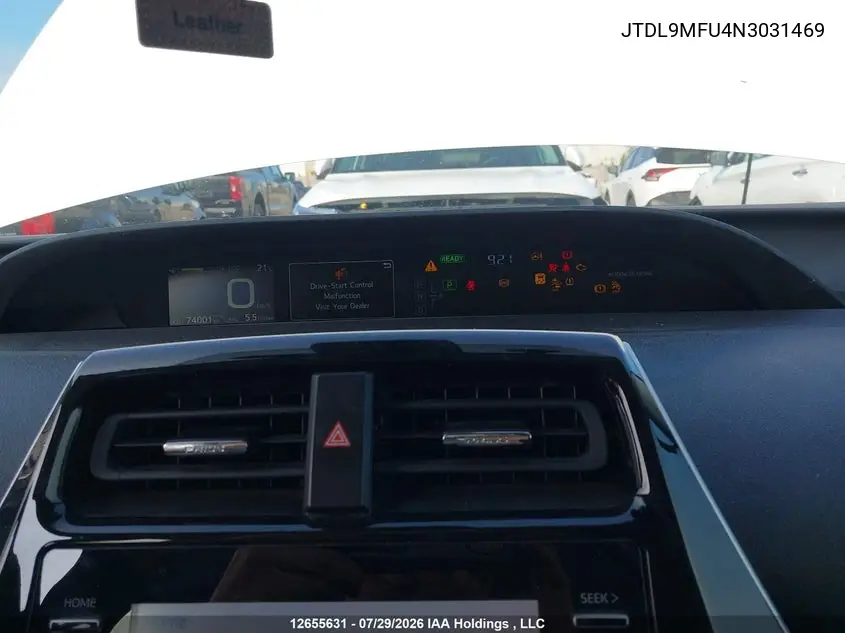 2022 TOYOTA PRIUS VIN JTDL9MFU4N3031469 — фото 7