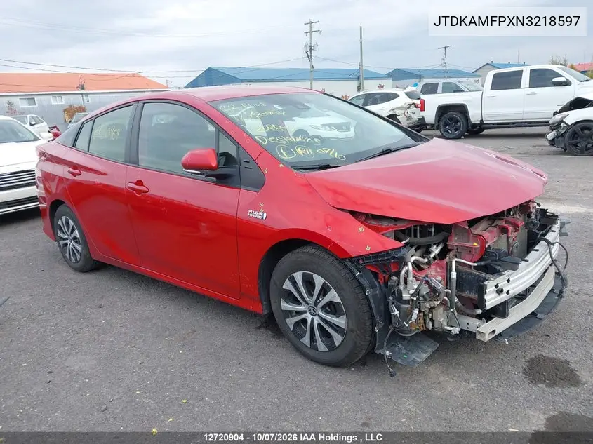 TOYOTA PRIUS 2022, VIN JTDKAMFPXN3218597