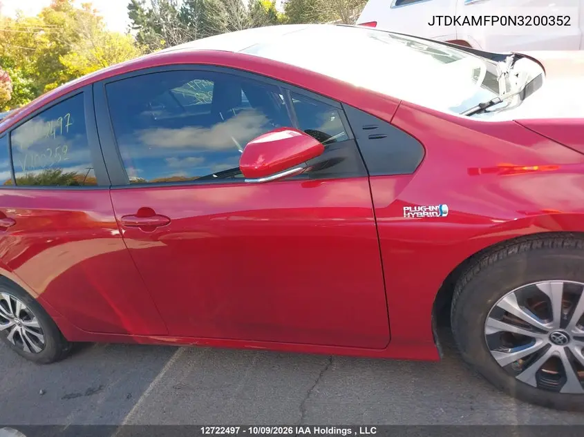 2022 TOYOTA PRIUS VIN JTDKAMFP0N3200352 — фото 13