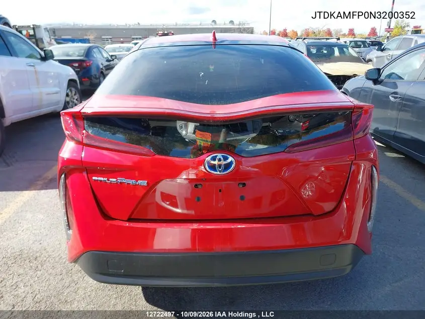 2022 TOYOTA PRIUS VIN JTDKAMFP0N3200352 — фото 16