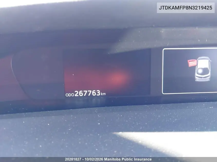 2022 TOYOTA PRIUS VIN JTDKAMFP8N3219425 — фото 11