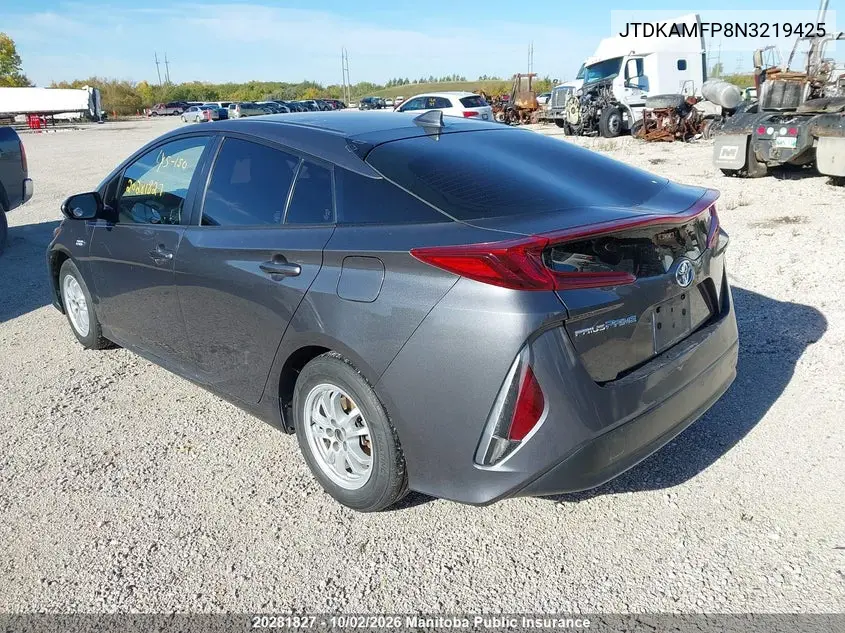 2022 TOYOTA PRIUS VIN JTDKAMFP8N3219425 — фото 3
