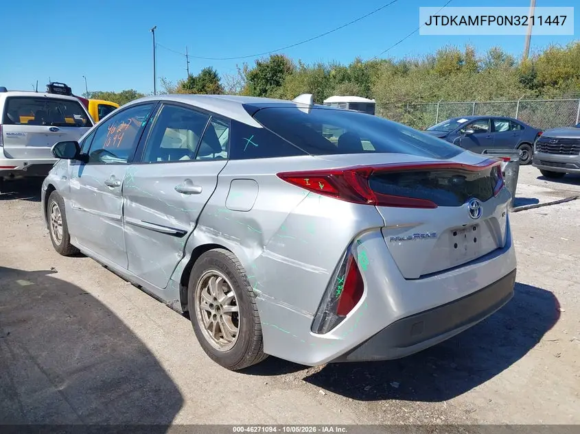 2022 TOYOTA PRIUS VIN JTDKAMFP0N3211447 — фото 3