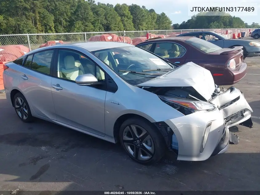 TOYOTA PRIUS 2022, VIN JTDKAMFU1N3177489
