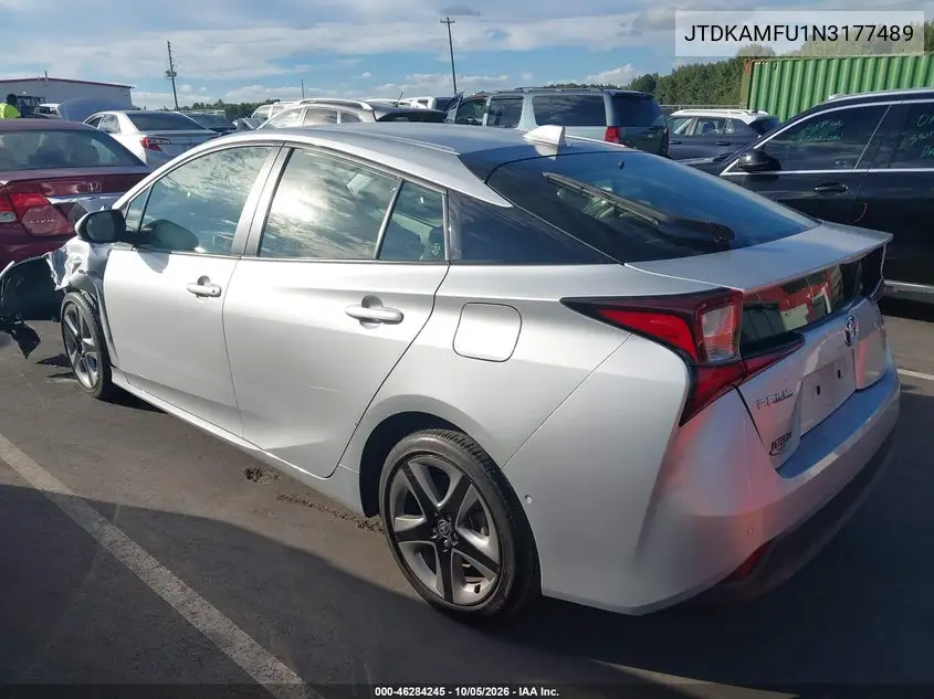 2022 TOYOTA PRIUS VIN JTDKAMFU1N3177489 — фото 3