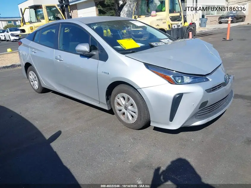 TOYOTA PRIUS 2022, VIN JTDKAMFUXN3186336