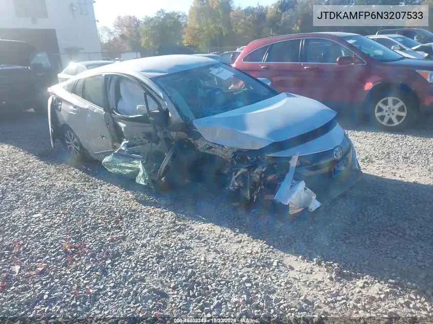 TOYOTA PRIUS 2022, VIN JTDKAMFP6N3207533