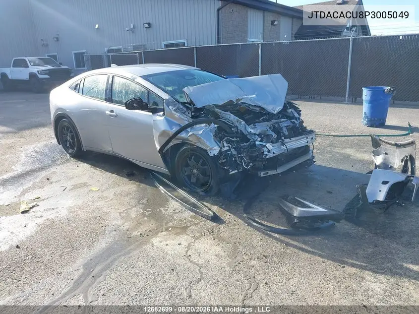 TOYOTA PRIUS 2023, VIN JTDACACU8P3005049