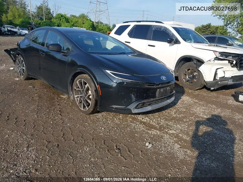 TOYOTA PRIUS 2024, VIN JTDACACU8R3027698