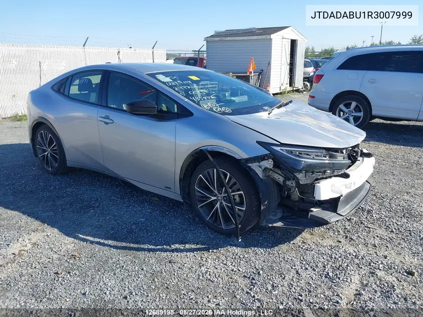 TOYOTA PRIUS 2024, VIN JTDADABU1R3007999