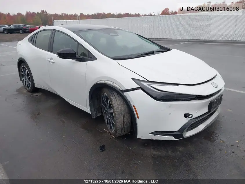TOYOTA PRIUS 2024, VIN JTDACACU6R3016098
