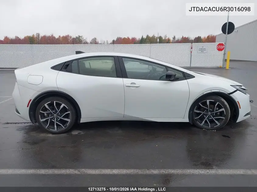 2024 TOYOTA PRIUS VIN JTDACACU6R3016098 — фото 14