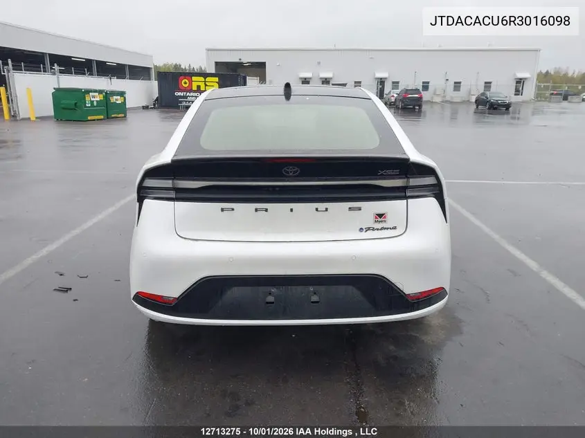2024 TOYOTA PRIUS VIN JTDACACU6R3016098 — фото 17