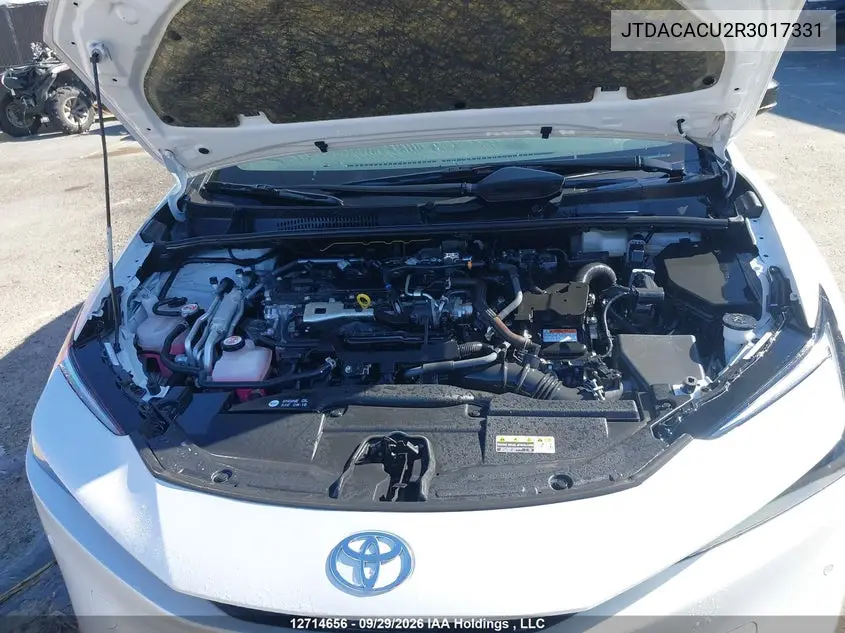 2024 TOYOTA PRIUS VIN JTDACACU2R3017331 — фото 10