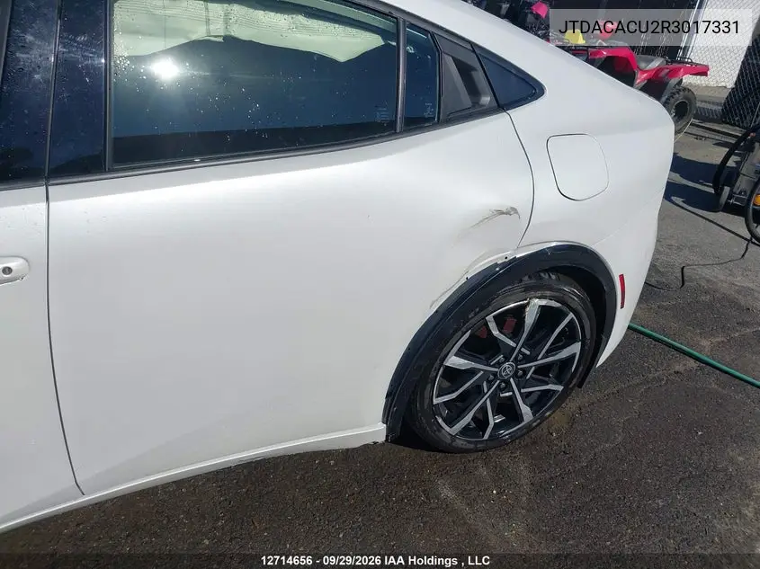 2024 TOYOTA PRIUS VIN JTDACACU2R3017331 — фото 20