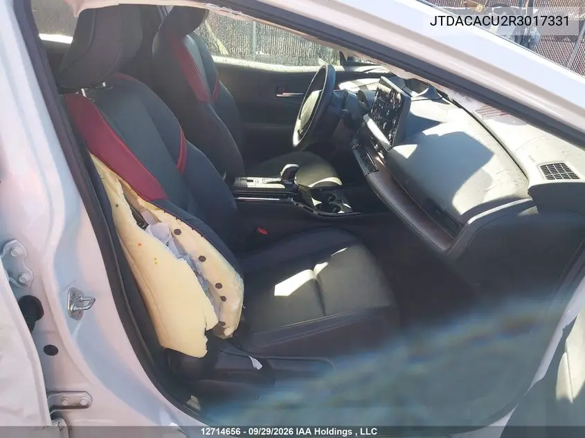 2024 TOYOTA PRIUS VIN JTDACACU2R3017331 — фото 5