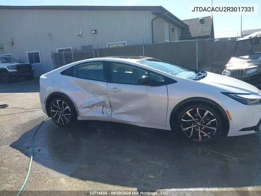 2024 TOYOTA PRIUS VIN JTDACACU2R3017331 — фото 6