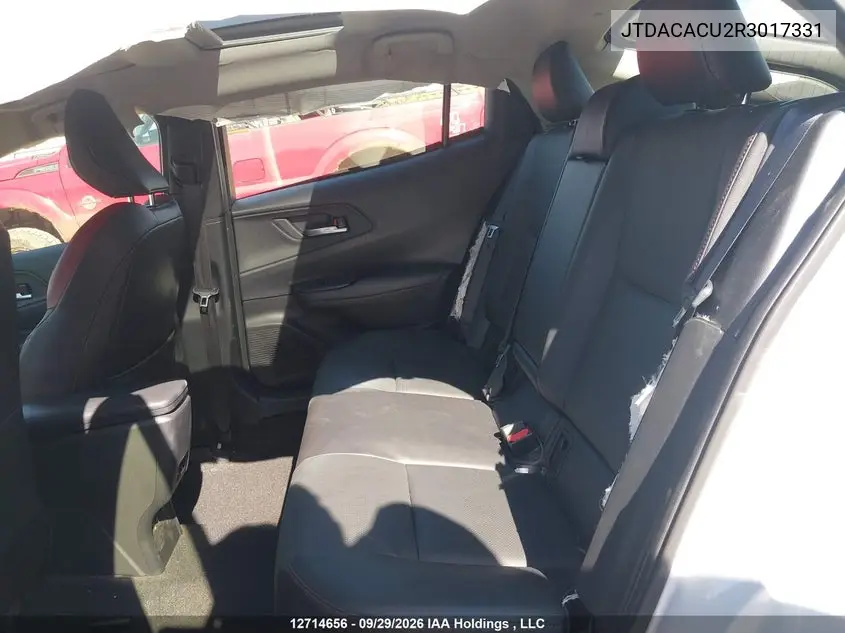 2024 TOYOTA PRIUS VIN JTDACACU2R3017331 — фото 8