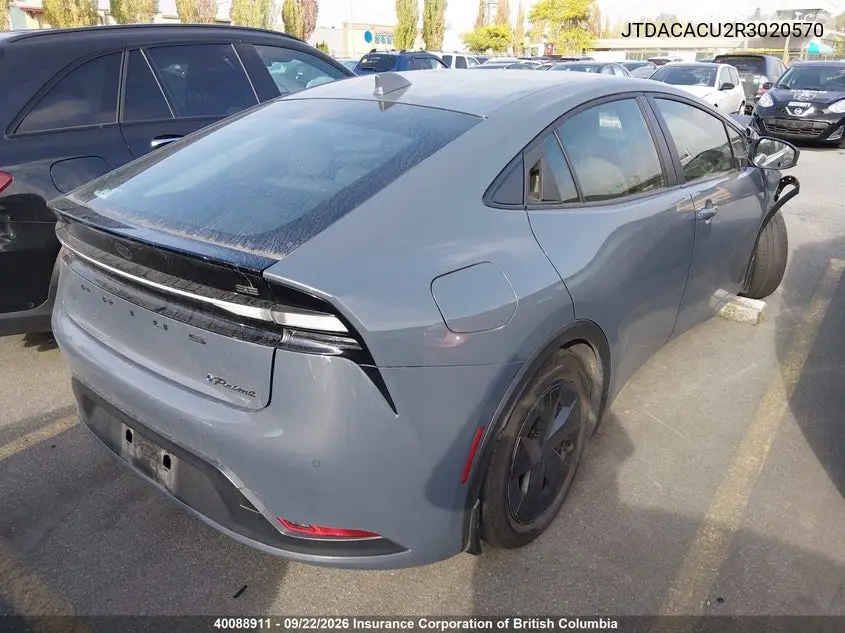 2024 TOYOTA PRIUS VIN JTDACACU2R3020570 — фото 4