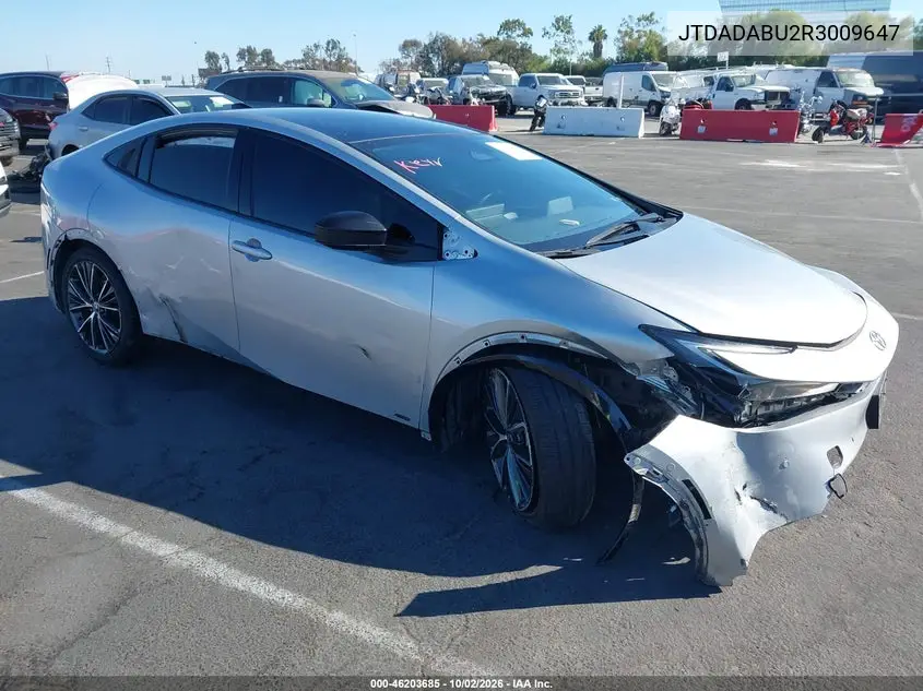 TOYOTA PRIUS 2024, VIN JTDADABU2R3009647