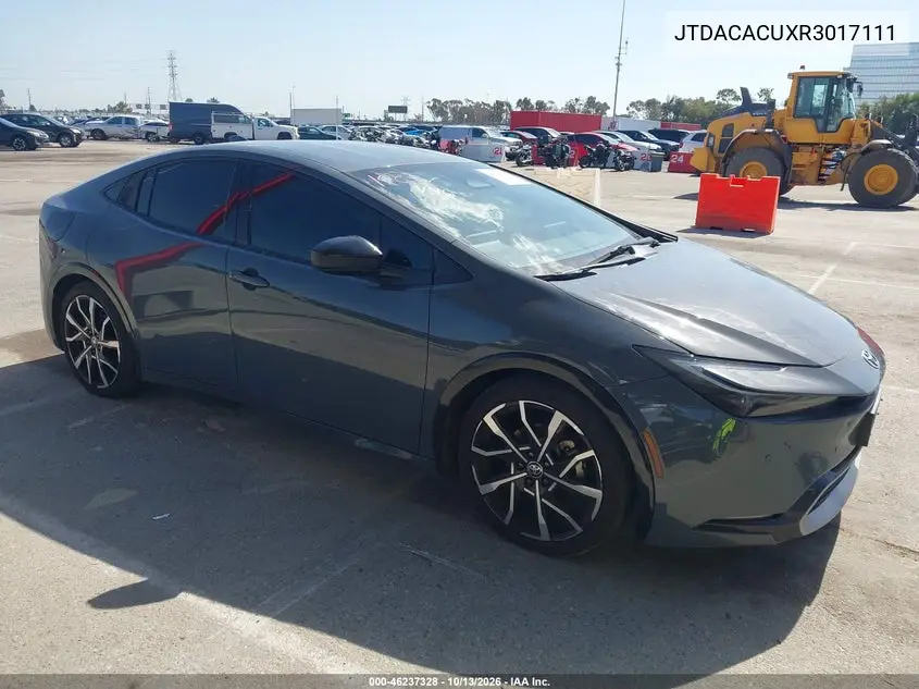 TOYOTA PRIUS 2024, VIN JTDACACUXR3017111