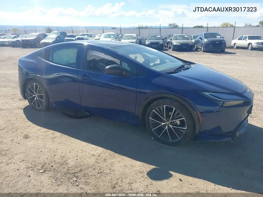 TOYOTA PRIUS 2024, VIN JTDACAAUXR3017323