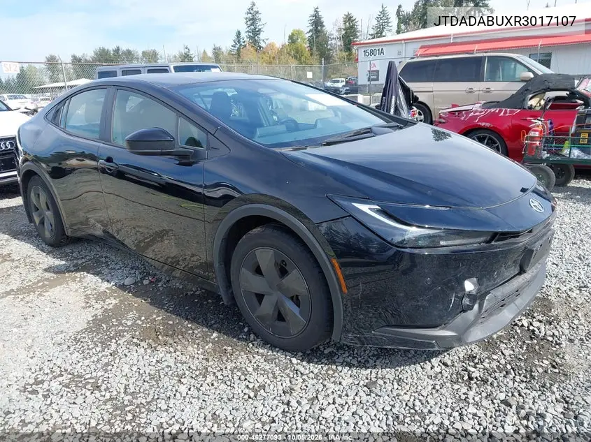 TOYOTA PRIUS 2024, VIN JTDADABUXR3017107