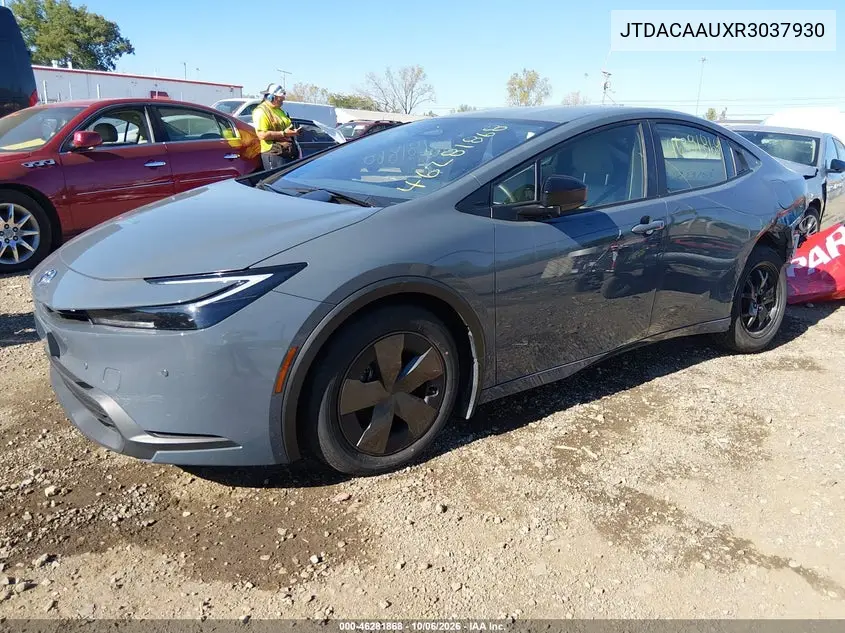 2024 TOYOTA PRIUS VIN JTDACAAUXR3037930 — фото 2