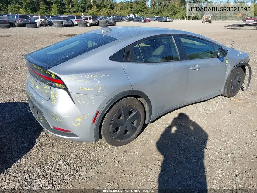 2024 TOYOTA PRIUS VIN JTDADABU5R3021890 — фото 4