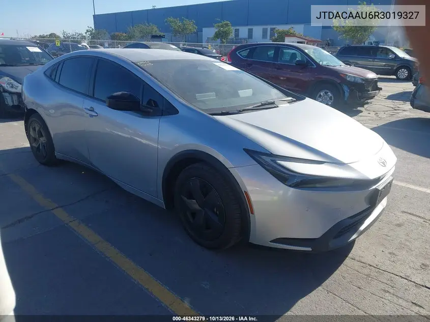 TOYOTA PRIUS 2024, VIN JTDACAAU6R3019327