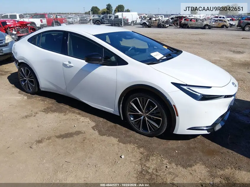 TOYOTA PRIUS 2024, VIN JTDACAAU9R3042651
