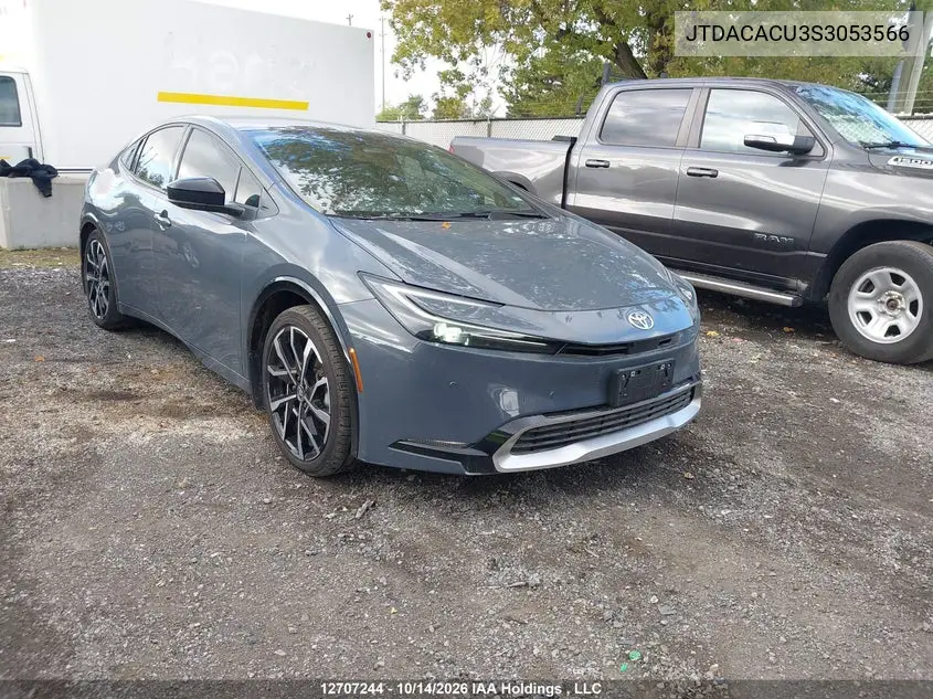 TOYOTA PRIUS 2025, VIN JTDACACU3S3053566