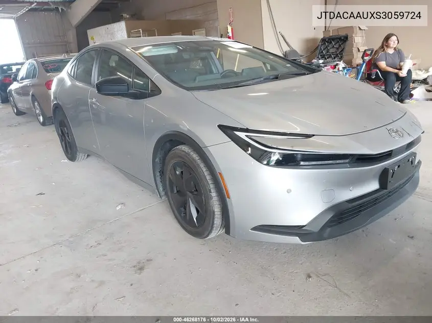 TOYOTA PRIUS 2025, VIN JTDACAAUXS3059724