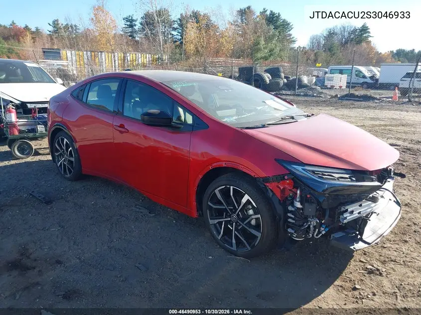 TOYOTA PRIUS 2025, VIN JTDACACU2S3046933
