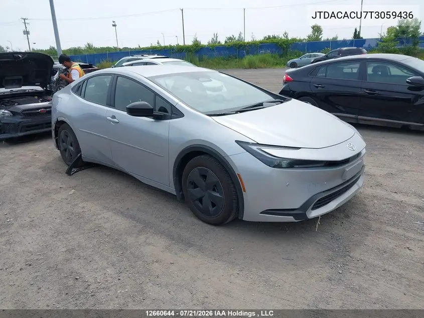 TOYOTA PRIUS 2026, VIN JTDACACU7T3059436