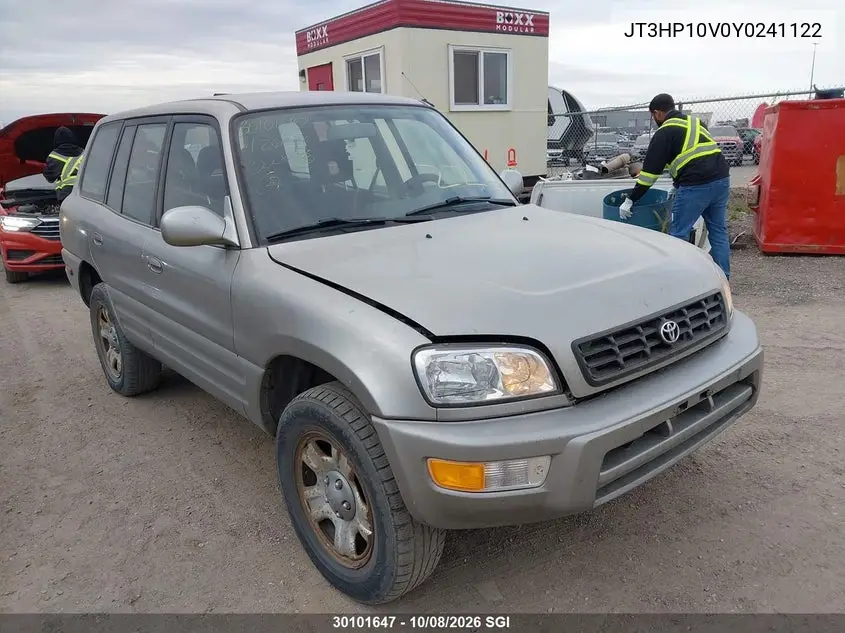 TOYOTA RAV 4 2000, VIN JT3HP10V0Y0241122