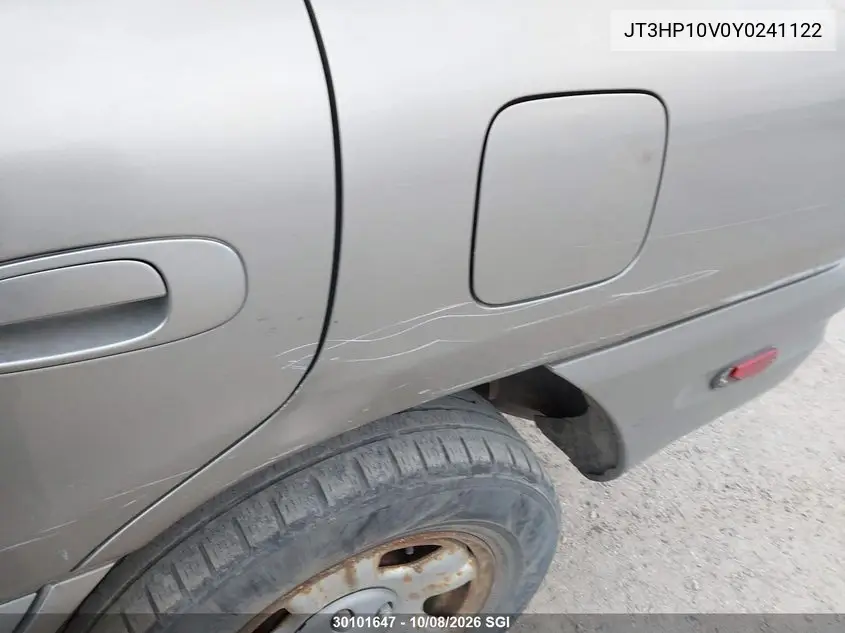 2000 TOYOTA RAV 4 VIN JT3HP10V0Y0241122 — фото 15